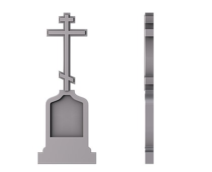 Monument with a crucifix, 3d models (stl)