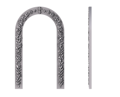 Monument-arch with a cross, 3d models (stl)