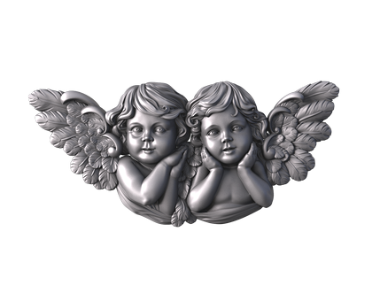 Monument with an angel, 3d models (stl)