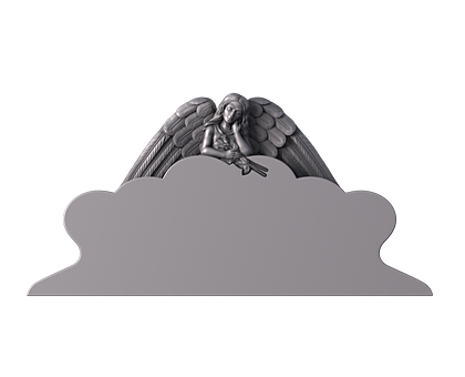 Monument with an angel, 3d models (stl)