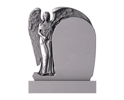 Monument with an angel, 3d models (stl)
