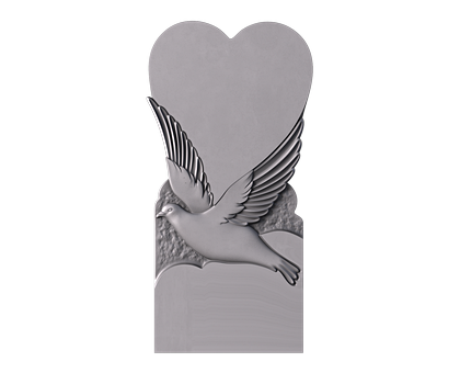 Monument with a dove, 3d models (stl)