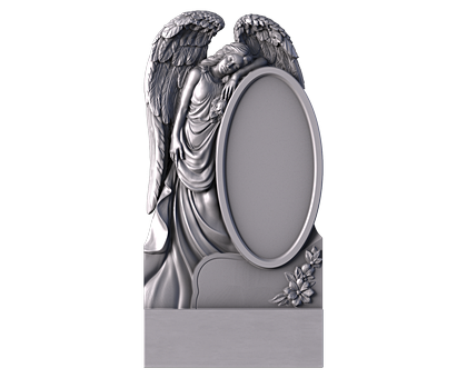 Monument with an Angel, 3d models (stl)