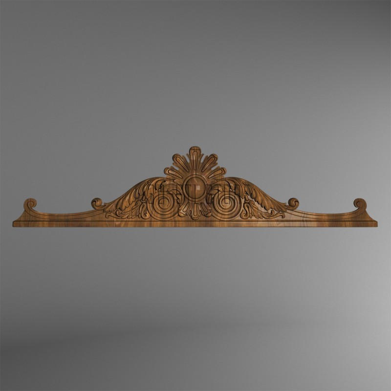 Carved platband (capital) for the door, 3d models (stl)