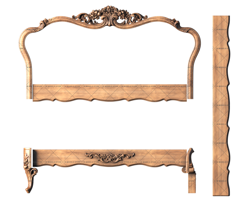 Headboard, 3d models (stl)