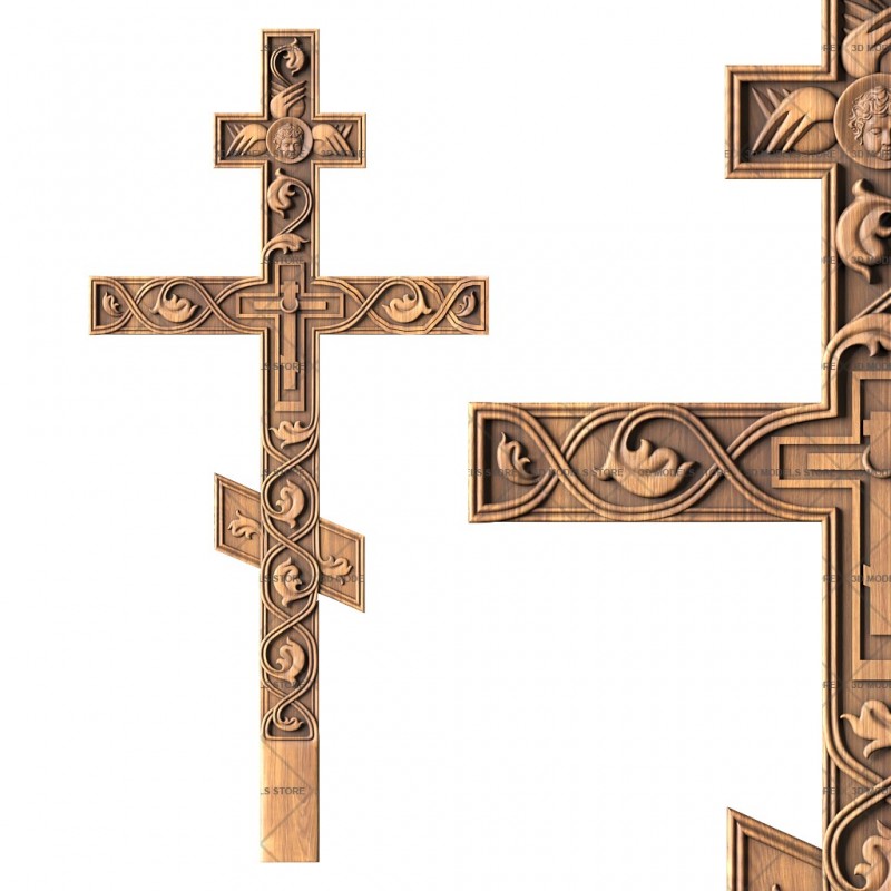 Cross crucifix, 3d models (stl)