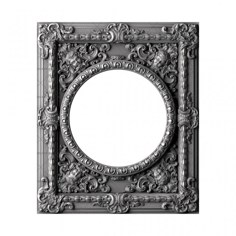 Frame for an icon with angels, 3d models (stl)