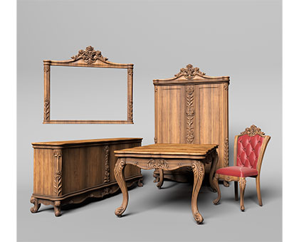 Furniture set, 3d models (stl)