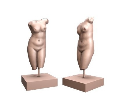 Statue of Aphrodite Anadyomene, 3d models (stl)