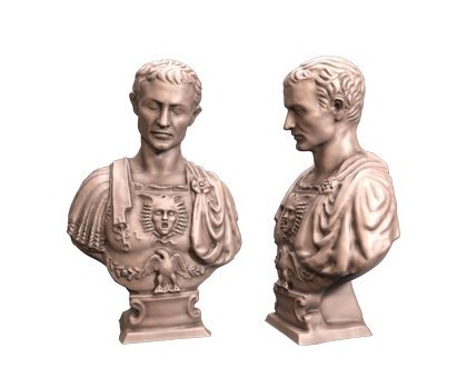 Bust of Julius Caesar, 3d models (stl)