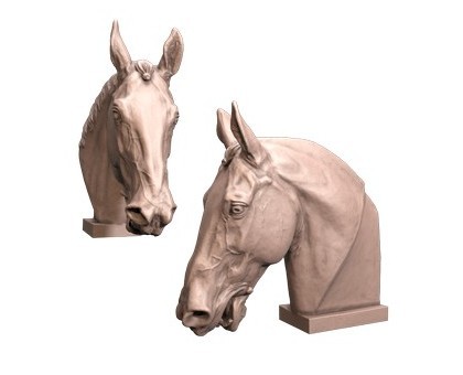 Horses head, 3d models (stl)