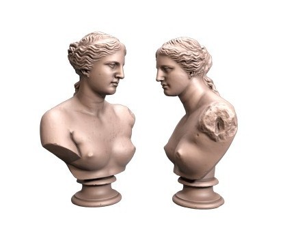 Bust of Venus de Milo, 3d models (stl)