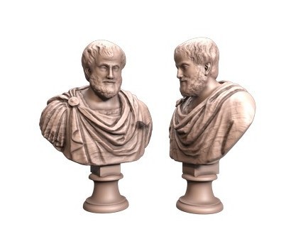 Bust of Aristotle, 3d models (stl)