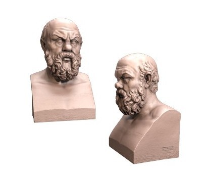 Bust of Socrates, 3d models (stl)