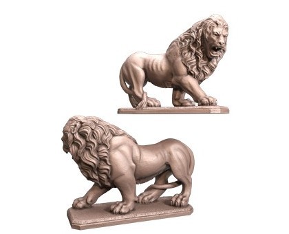 Lion statue, 3d models (stl)