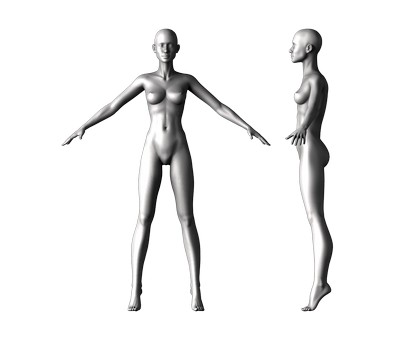 Woman body, 3d models (stl)