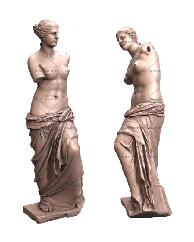 Venus de Milo, 3d models (stl)