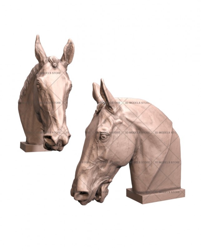 Horses head, 3d models (stl)