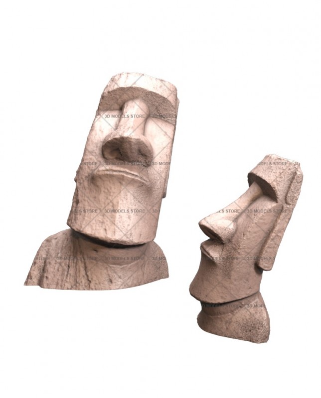 Moai, 3d models (stl)