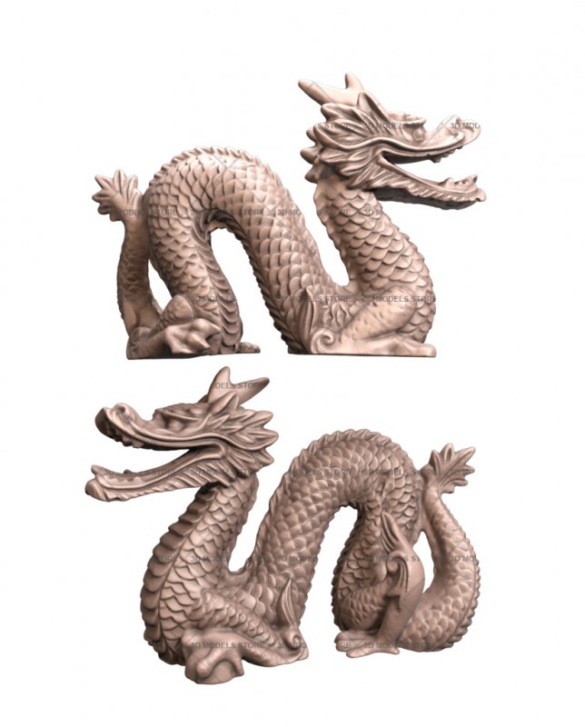 Dragon, 3d models (stl)