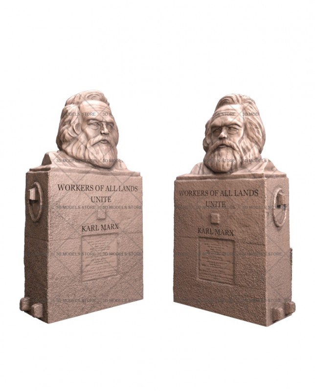 Karl Marx, 3d models (stl)