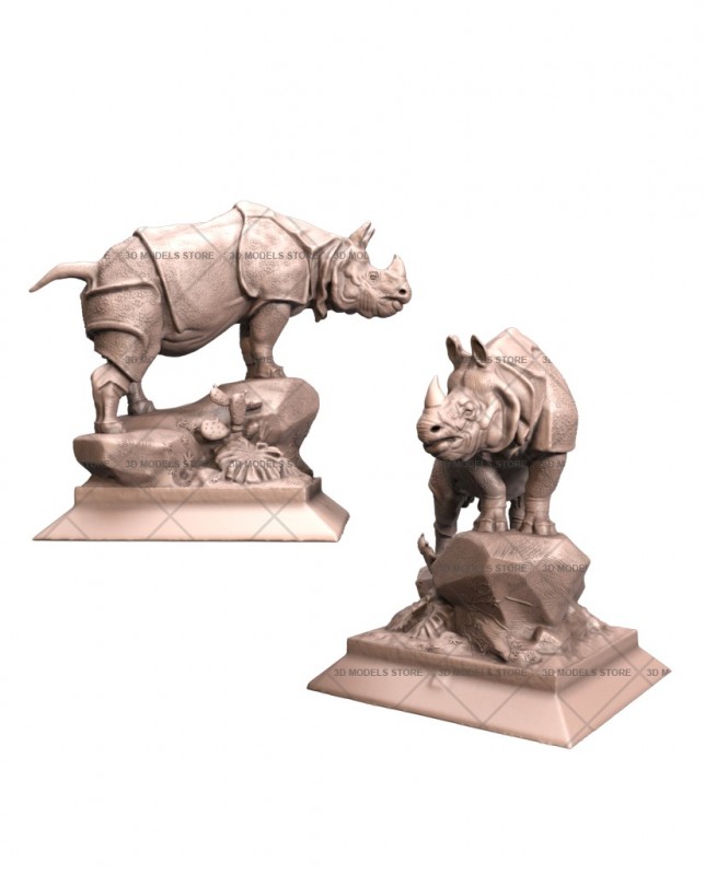 Rhinoceros, 3d models (stl)