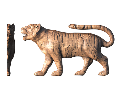 Tiger, 3d models (stl)