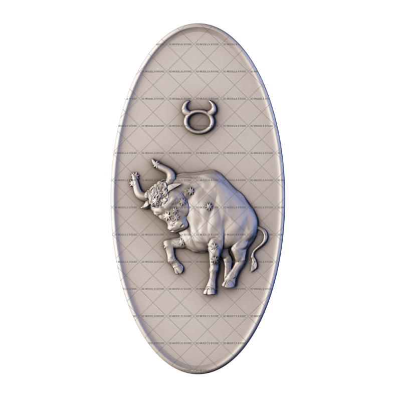Taurus zodiac sign, 3d models (stl)