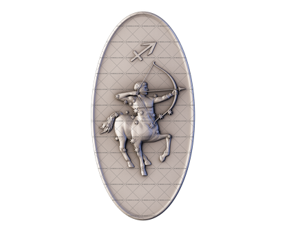 Sagittarius zodiac sign, 3d models (stl)