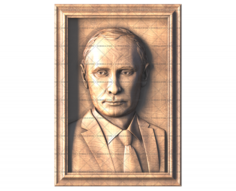 Portrait of V.V. Putin, 3d models (stl)