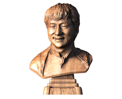 Jackie Chan, 3d models (stl)