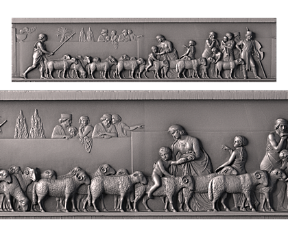 Triumphal Entry of Alexander the Great into Babylon (part 2/10), 3d models (stl)