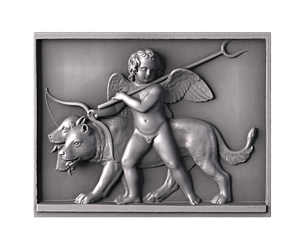 Cupid in the Realm of Shadows, 3d models (stl)
