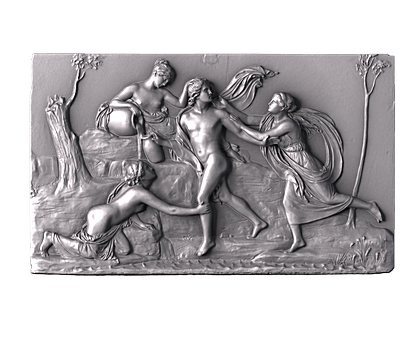 Abduction of Hylas by River Nymphs 3, 3d models (stl)
