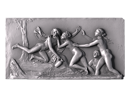 Abduction of Hylas by River Nymphs, 3d models (stl)