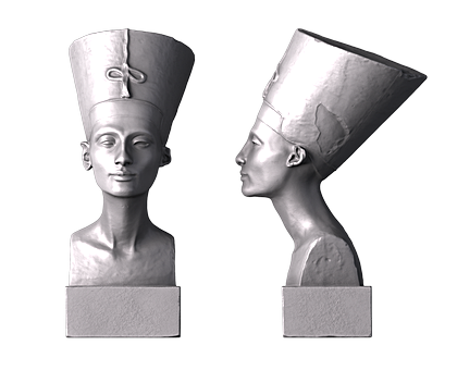 Nefertiti, 3d models (stl)