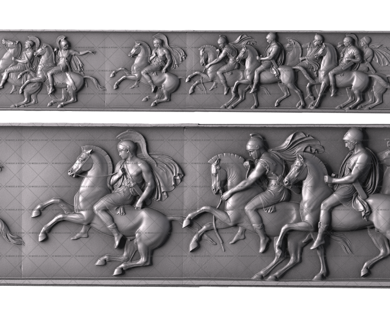 Triumphal Entry of Alexander the Great into Babylon (part 8/10), 3d models (stl)