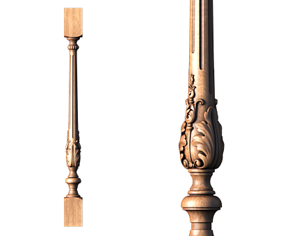 Baluster, 3d models (stl)