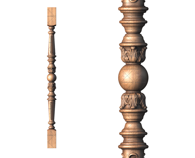 Baluster, 3d models (stl)