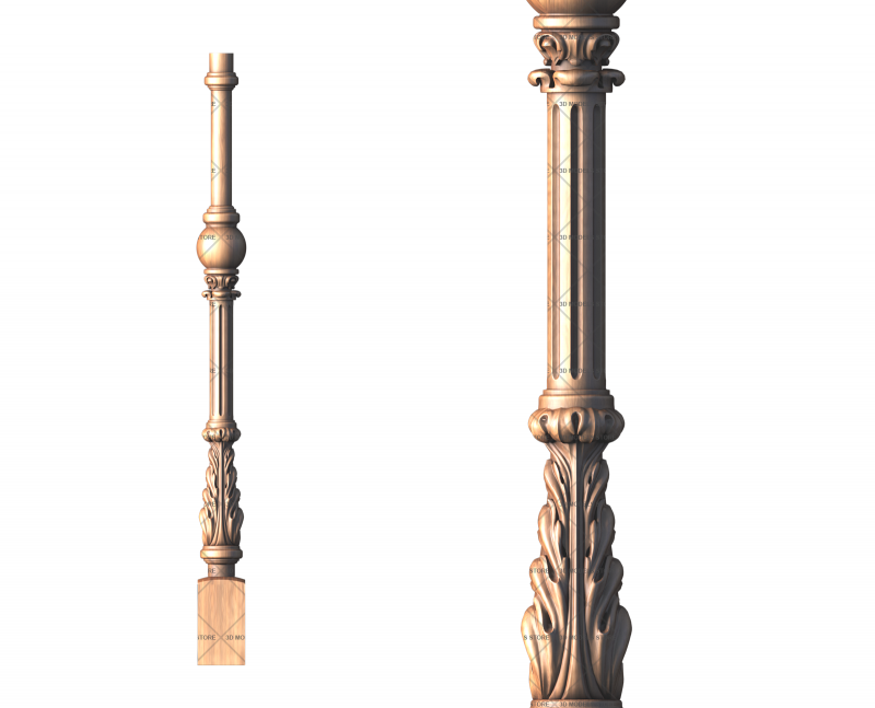 Baluster, 3d models (stl)