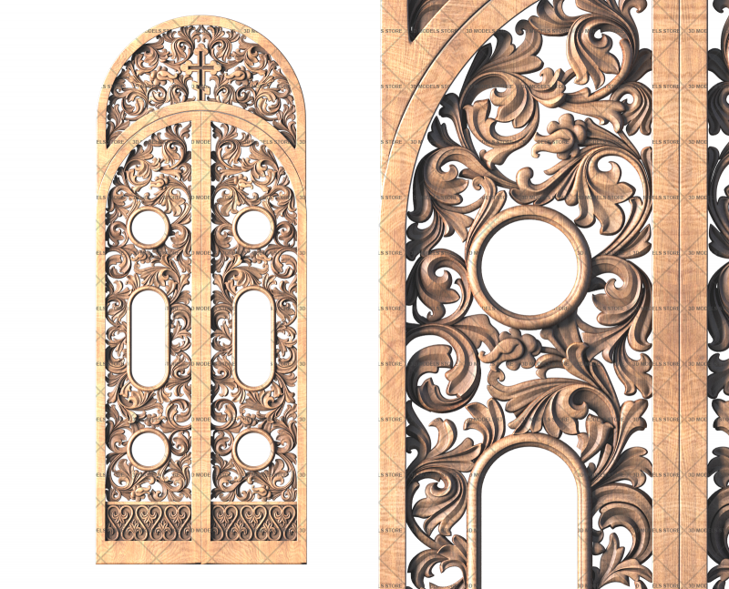 Royal doors for the temple, 3d models (stl)