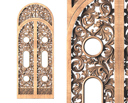 Royal doors for the temple, 3d models (stl)