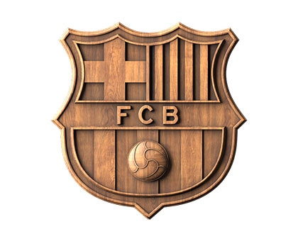 FC Barcelona Logo - 3d (stl) model, 3d models (stl)