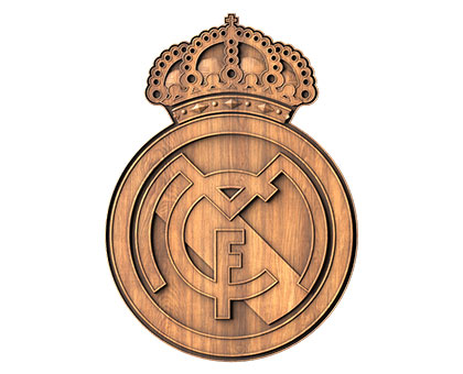 Coat of Arms of Football Club Real Madrid - 3d (stl) model, 3d models (stl)
