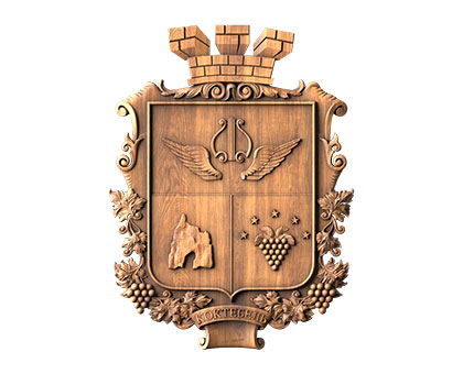 Coat of arms of the city of Koktebel, 3d models (stl)