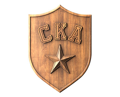 The emblem of football club SKA, 3d models (stl)
