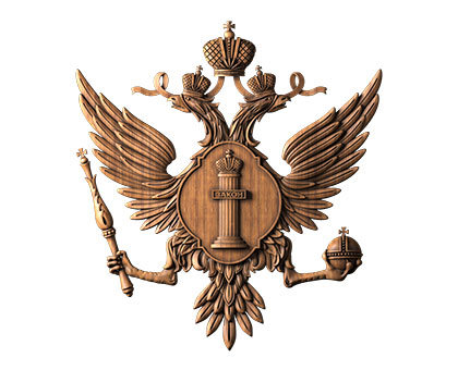 Coat of arms of the Ministry of Justice ( Russian Federation), 3d models (stl)