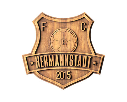 coat of arms of the football club Hermannstadt, 3d models (stl)