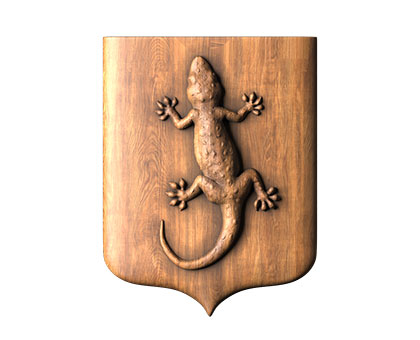 Coat of Arms Lizard, 3d models (stl)
