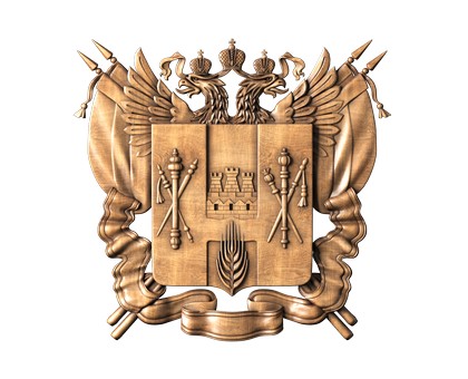 Coat of arms of the Rostov region, 3d models (stl)
